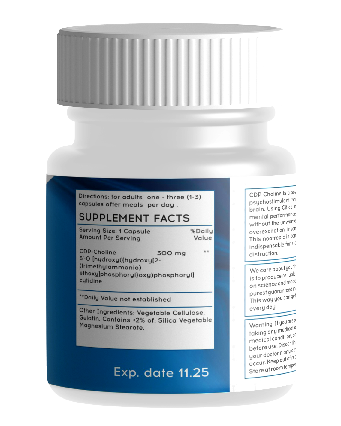 Цитиколин (CDP Choline Citicoline) 60 капсул — изображение 2